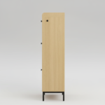 Shoe Rack with Rattan Doors - Image 3