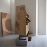 Shoe Rack with Rattan Doors 02 - Image 3