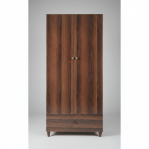 Homs Lux Modern 2-Door Wardrobe with Bottom Drawer