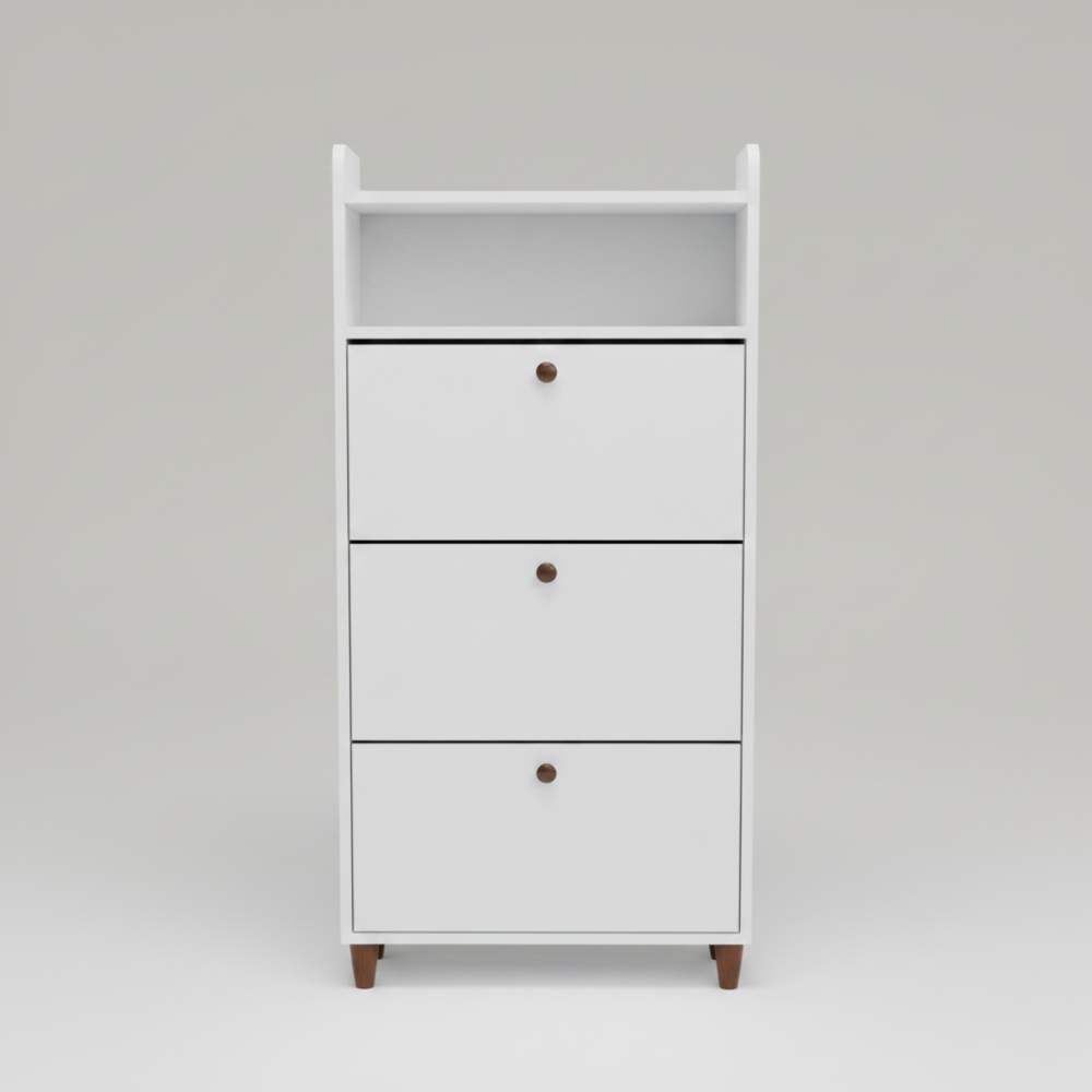 3-Tier Tilt-Out Shoe Rack