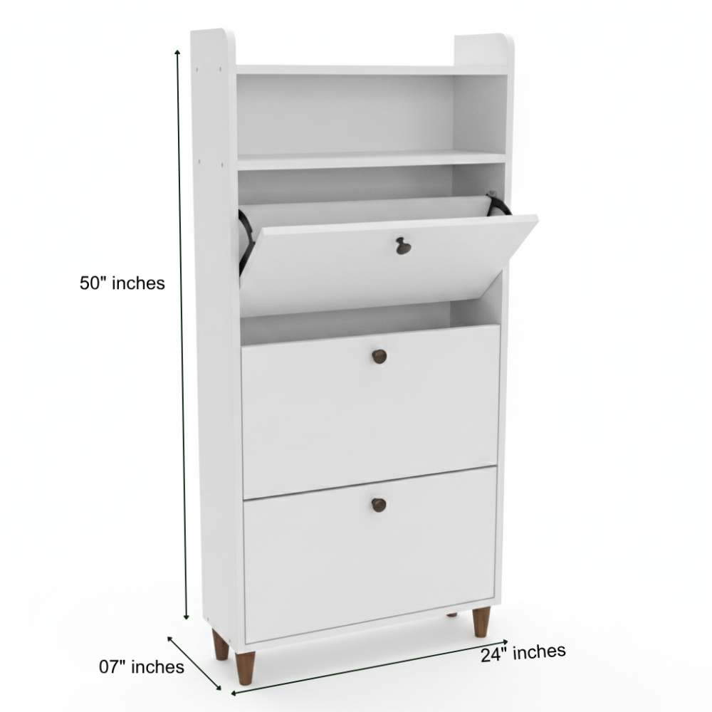 3-Tier Tilt-Out Shoe Rack