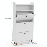 3-Tier Tilt-Out Shoe Rack
