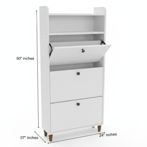 3-Tier Tilt-Out Shoe Rack