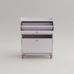 Homs Lux Petite 2-Tier Tilt-Out Shoe Cabinet
