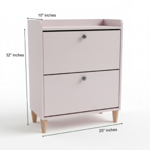 Homs Lux Petite 2-Tier Tilt-Out Shoe Cabinet