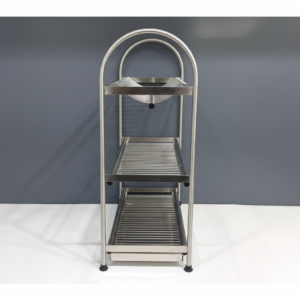 Homs Lux Stainless Steel 3-Tier Multi-Utility Kitchen Rack