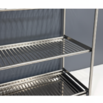 Homs Lux Stainless Steel 3-Tier Multi-Utility Kitchen Rack