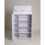 High-Capacity Shoe Cabinet with 4 Flip-Drawers, Side Shelving & Hidden Top Trunk - Image 2