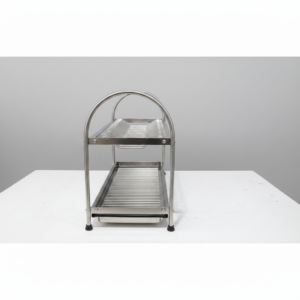 Homs Lux Stainless Steel 2-Tier Multi-Utility Kitchen Rack