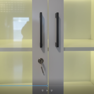 glass display cabinet