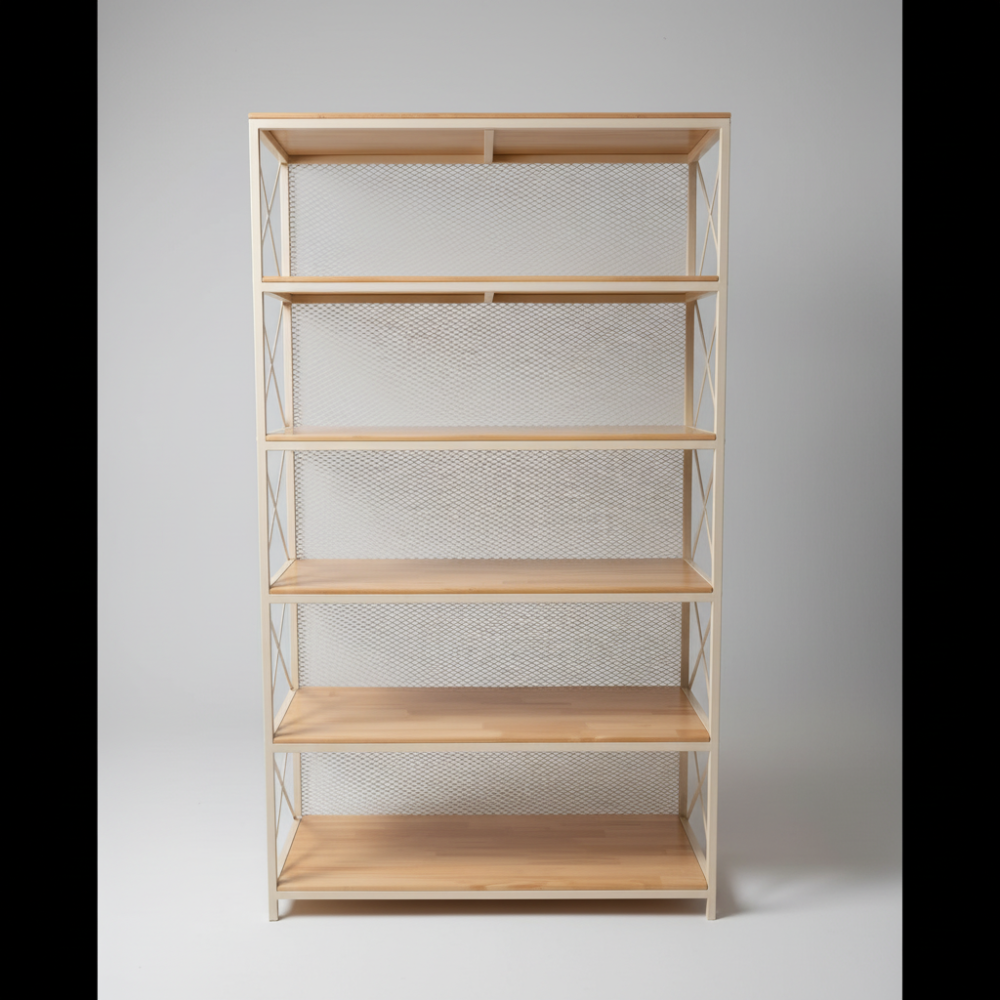 Wood & Metal Rack