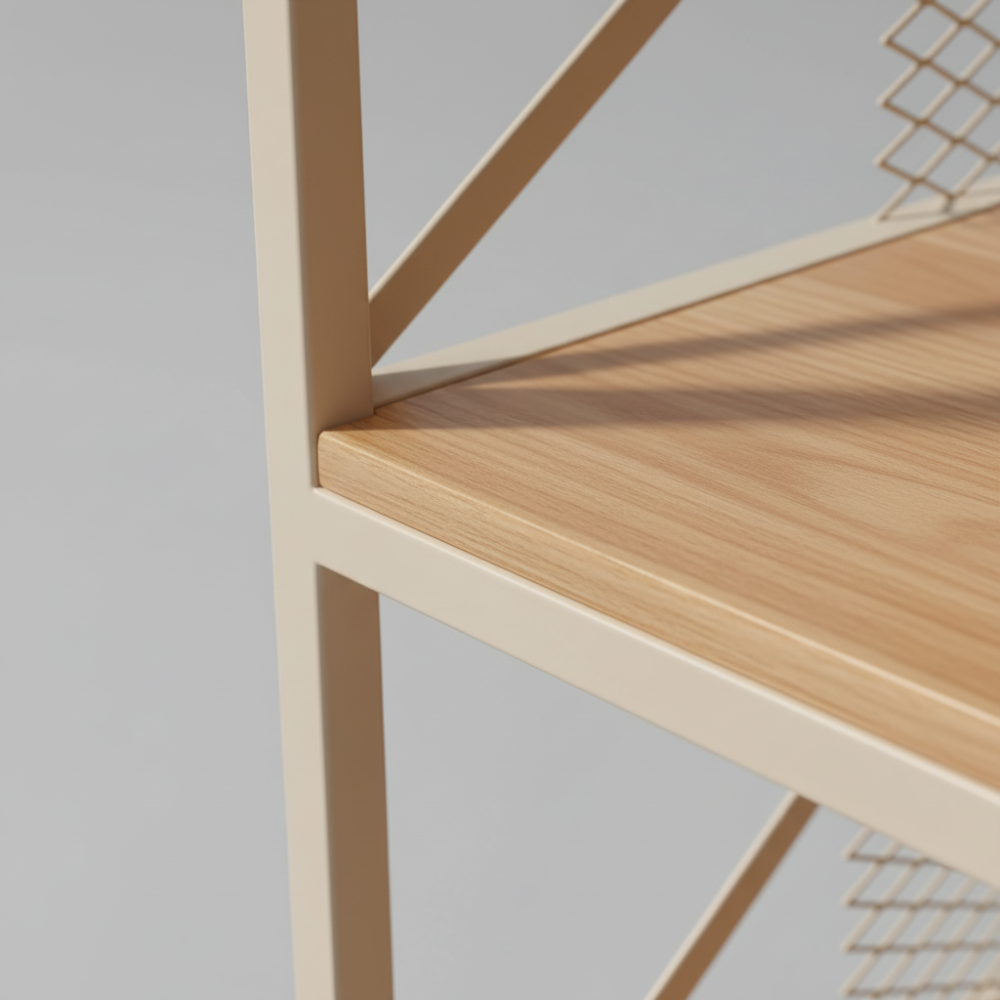 Wood & Metal Rack