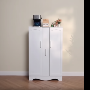 Multi-Tier Kitchen Pantry Cabinet with Door