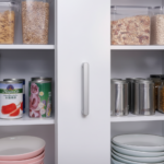 Multi-Tier Kitchen Pantry Cabinet with Door