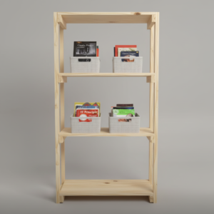 Wooden Bookshelf