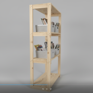 Wooden Bookshelf