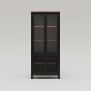 Metal Mesh Display Cabinet