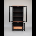 Metal Mesh Display Cabinet