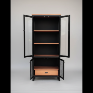 Metal Mesh Display Cabinet