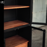 Metal Mesh Display Cabinet