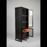 Metal Mesh Display Cabinet
