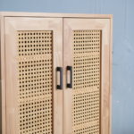 Solid Pine Wood 5-Tier Shoe Rack & Multi-Purpose Storage Cabinet