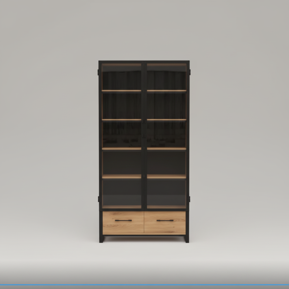 Metal Mesh Frame with Storage Drawers