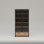 Metal Mesh Frame with Storage Drawers