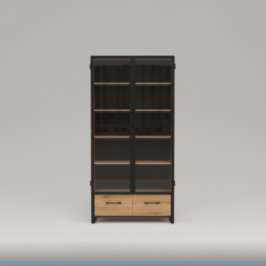 Metal Mesh Frame with Storage Drawers