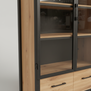 Metal Mesh Frame with Storage Drawers