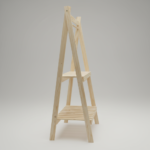 Nordic A-Frame Garment Rack – Solid Pine Wood Clothing Rail with Dual Slotted Storage Shelves - Image 2