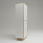 4-Drawer Storage Cabinet, Minimalist Bedroom Cupboard.