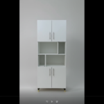 Display Cabinet – 5-Tier Glass Showcase with Dual Base Drawers