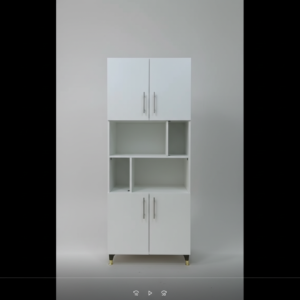 Display Cabinet – 5-Tier Glass Showcase with Dual Base Drawers