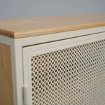 Elegant Wood & Metal Mesh Sideboard | Homs Lux Premium Storage