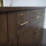 walnut storage cabinet