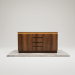 Modern LED Walnut Sideboard | Homs Lux Executive Storage Collection