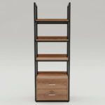 Homs Lux Apex Industrial Bookshelf