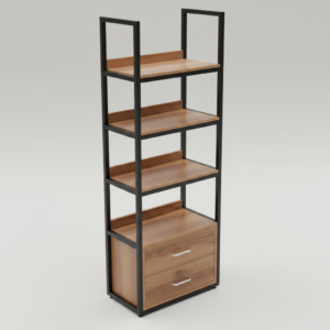 Homs Lux Apex Industrial Bookshelf