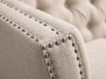 Chester Dark Cream 3-Seater Chesterfield Sofa