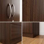 Walnut 2 Door Wardrobe with Jewelry Organizer