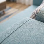 Modern Fabric Sofa Cum Bed with Hidden Storage Drawer