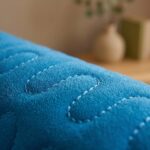 Modern Blue Fabric Sofa Cum Bed – 3 Seater Convertible Sleeper Sofa